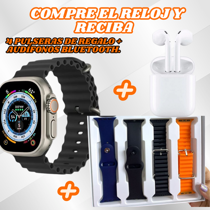 SmartWatch ULTRA PRO®️ - Reloj inteligente con múltiples funcionalidades - Compre 1 y lleve 5 regalos